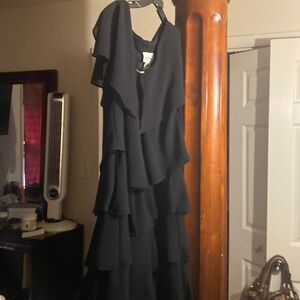Layered dress black dress